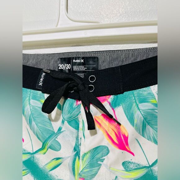 Hurley boardshorts swimming colorful floral pocket beach men’s 20/30 - Picture 3 of 6